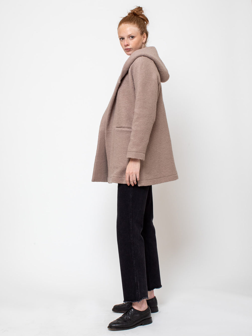 Hooded Coat - Sand Khaki