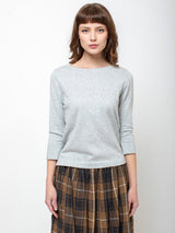 Allude - Boatneck Sweater - Grey - Verdalina