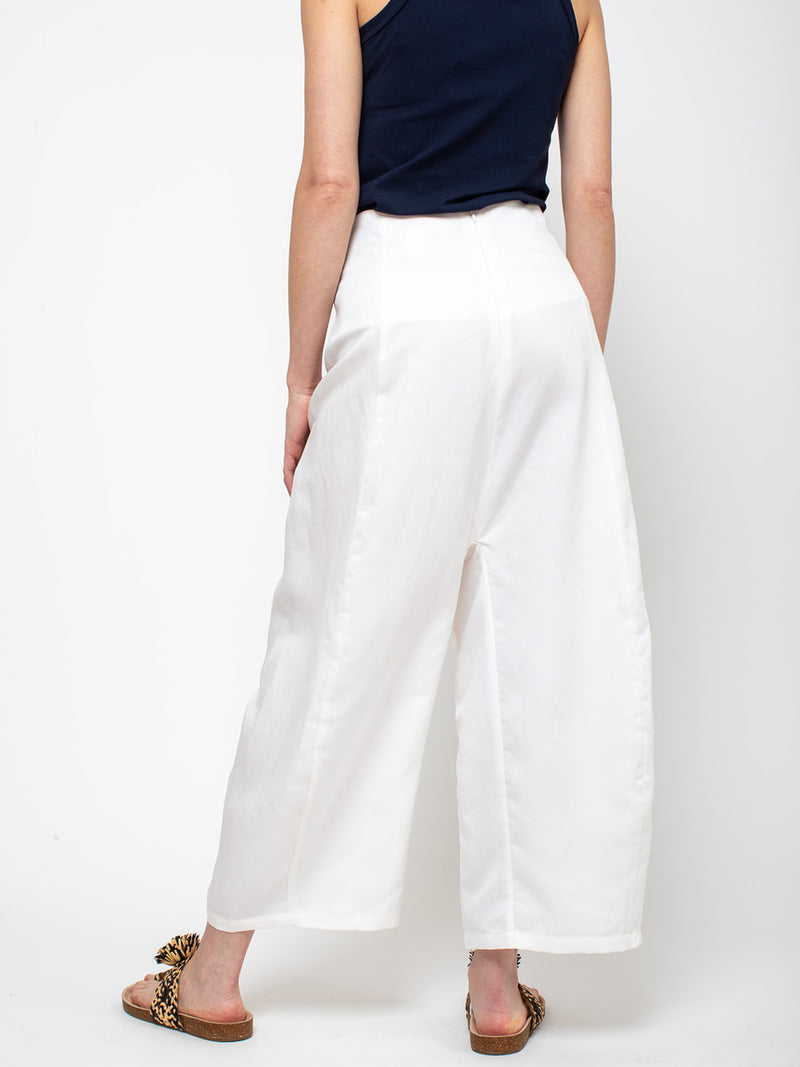 Caron Callahan - Morgan Pant - Cream Tencel Linen - Verdalina