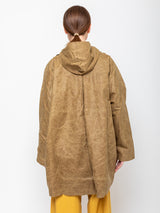 Kate Sheridan - Waxed Batwing Coat - Sand - Verdalina