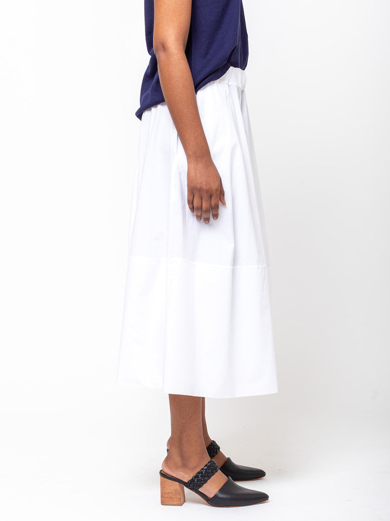 Labo.Art - Gonna Gea Cotton Skirt - White - Verdalina