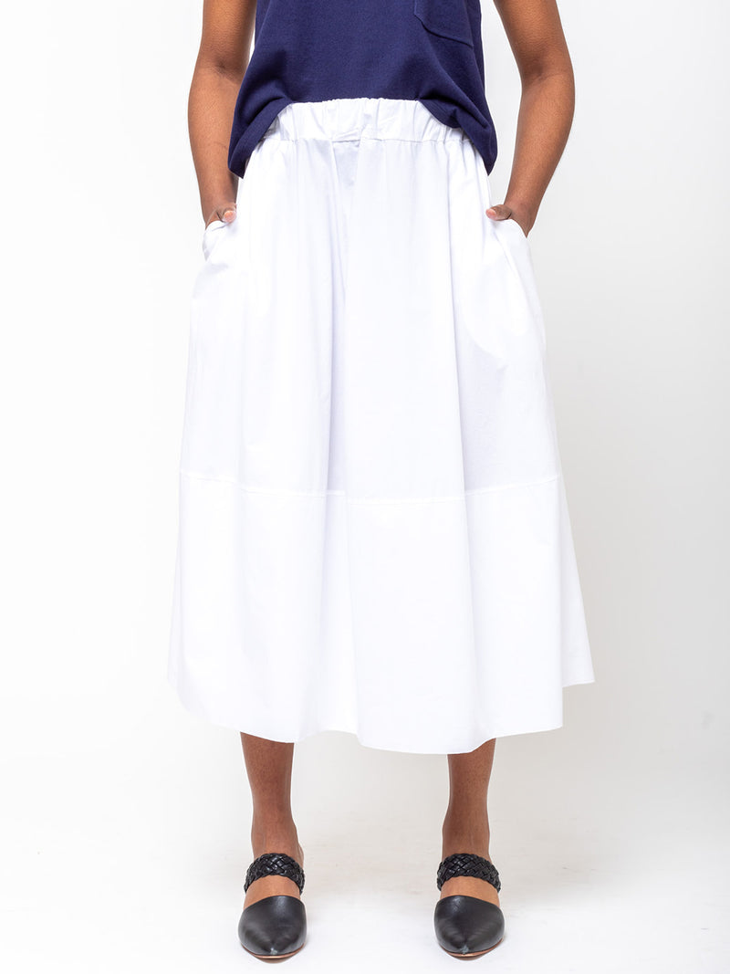 Labo.Art - Gonna Gea Cotton Skirt - White - Verdalina