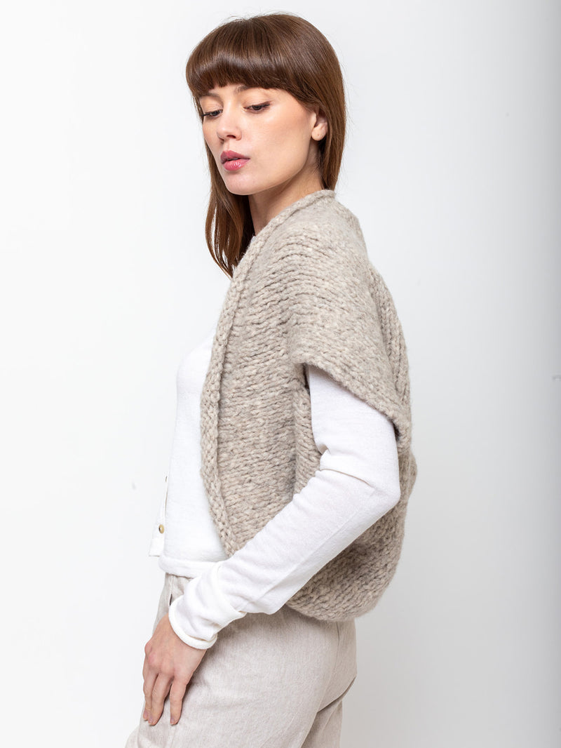 Lauren Manoogian - Handknit Shrug - Pebble - Verdalina