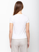 Lauren Manoogian - Super Fine Baby Tee - White - Verdalina