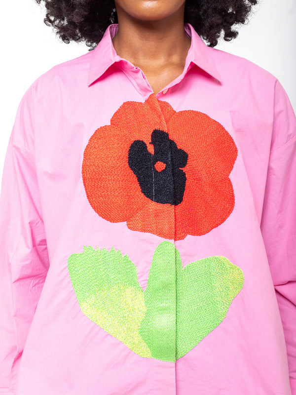 Mii Collections - Greta Shirt - Rose Cocquelicot - Verdalina