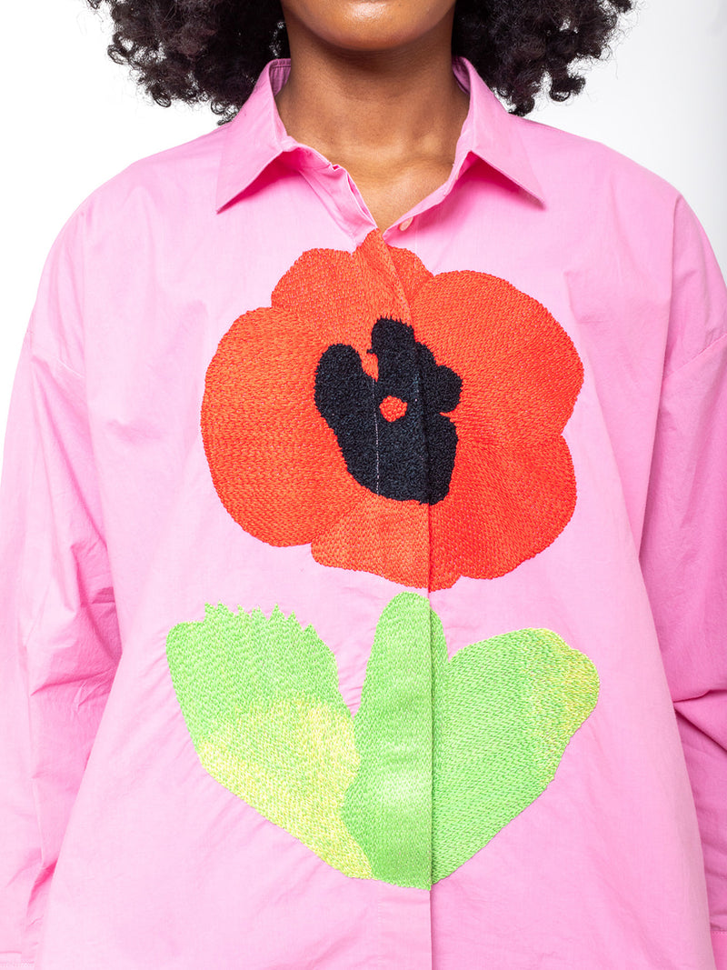 Mii Collections - Greta Shirt - Rose Cocquelicot - Verdalina