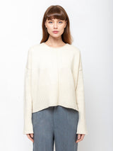 M J Watson - Cashmere Pullover - Natural - Verdalina