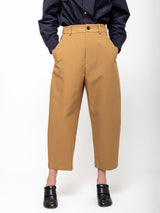 NICHOLSON & NICHOLSON - Flat Front Trouser - Mocha - Verdalina