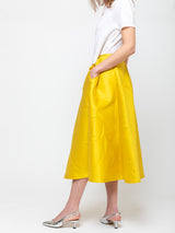 Odeeh - Macro Crinkle Skirt - Lemon - Verdalina