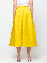 Odeeh - Macro Crinkle Skirt - Lemon - Verdalina