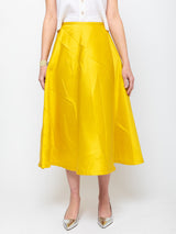 Odeeh - Macro Crinkle Skirt - Lemon - Verdalina