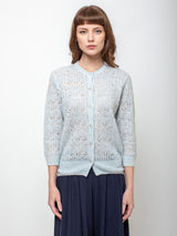 Allude - Lace Cashmere Cardigan - Verdalina