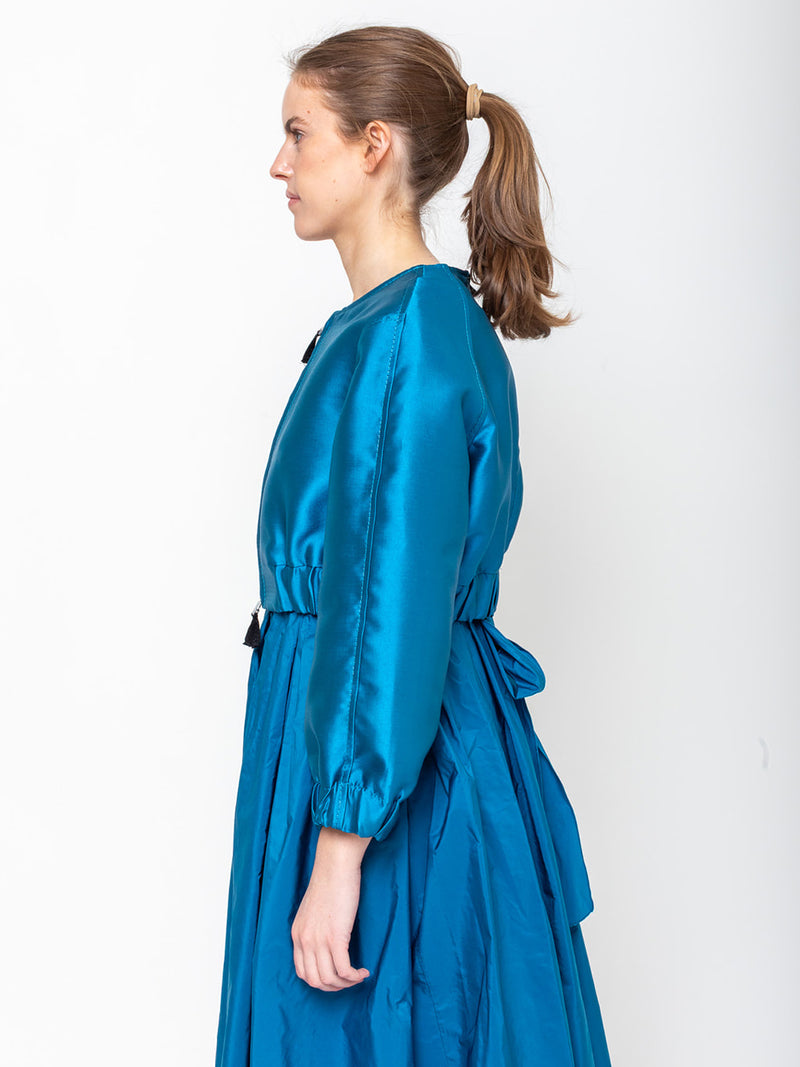 Susanne Bommer - Classic Blouson Jacket - Deep Aqua - Verdalina