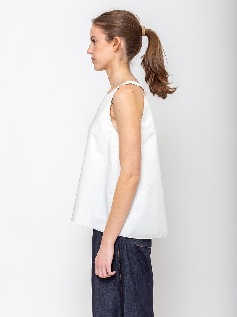 Susanne Bommer - Cotton Poplin Tank - Jasmine - Verdalina