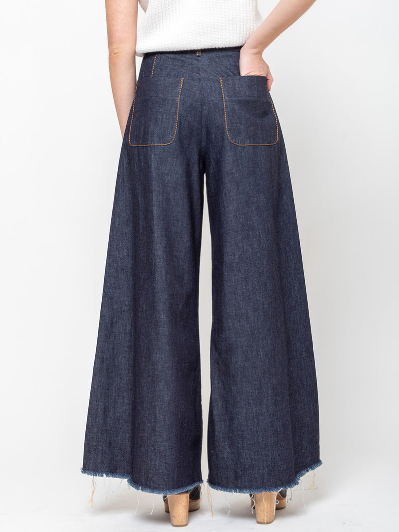 Susanne Bommer - Extra Wide Denim Pants - Dark Blue - Verdalina