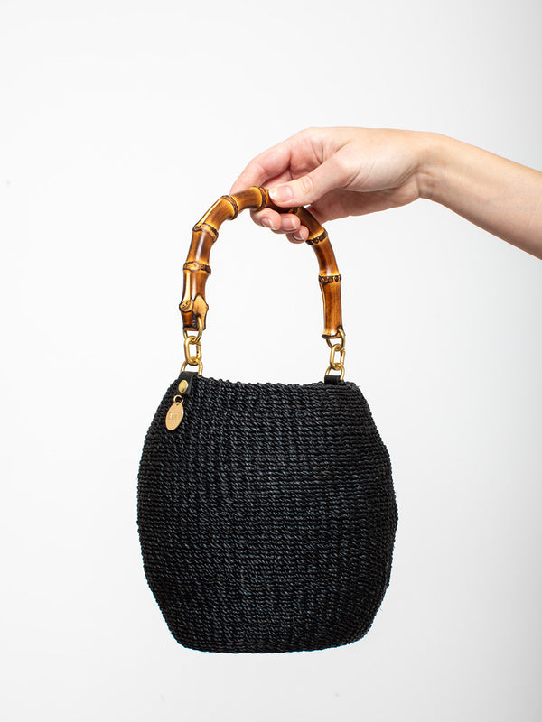 Clare V. - Pot de Miel with Bamboo Handle - Black - Verdalina