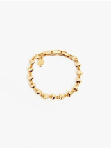 Clare V. - Puff Heart Chain Bracelet - Gold - Verdalina