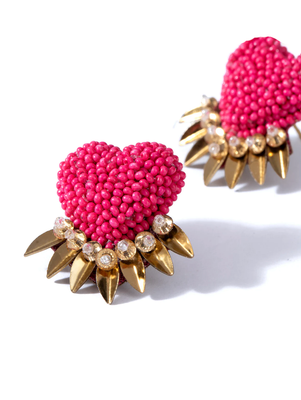 Deepa Gurnani - Danika Earrings - Hot Pink - Verdalina