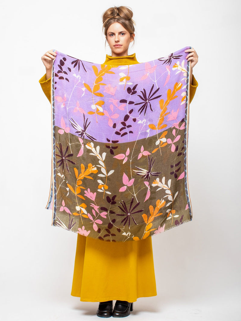 Epice - Bed of Flowers Shawl - Olive - Verdalina