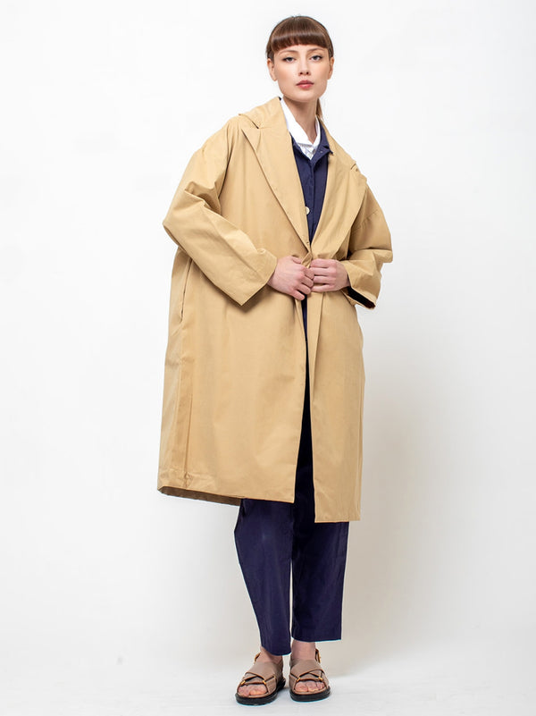 Gallego Desportes - Dragon Cotton Coat - Beige - Verdalina