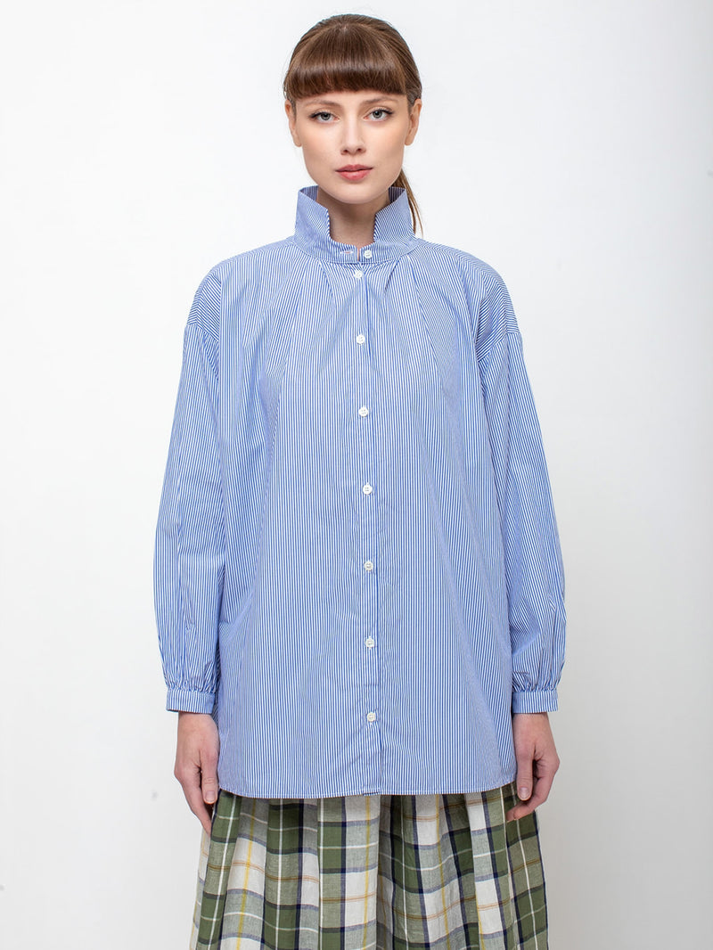 Gallego Desportes - Marie Shirt - Blue Stripe - Verdalina