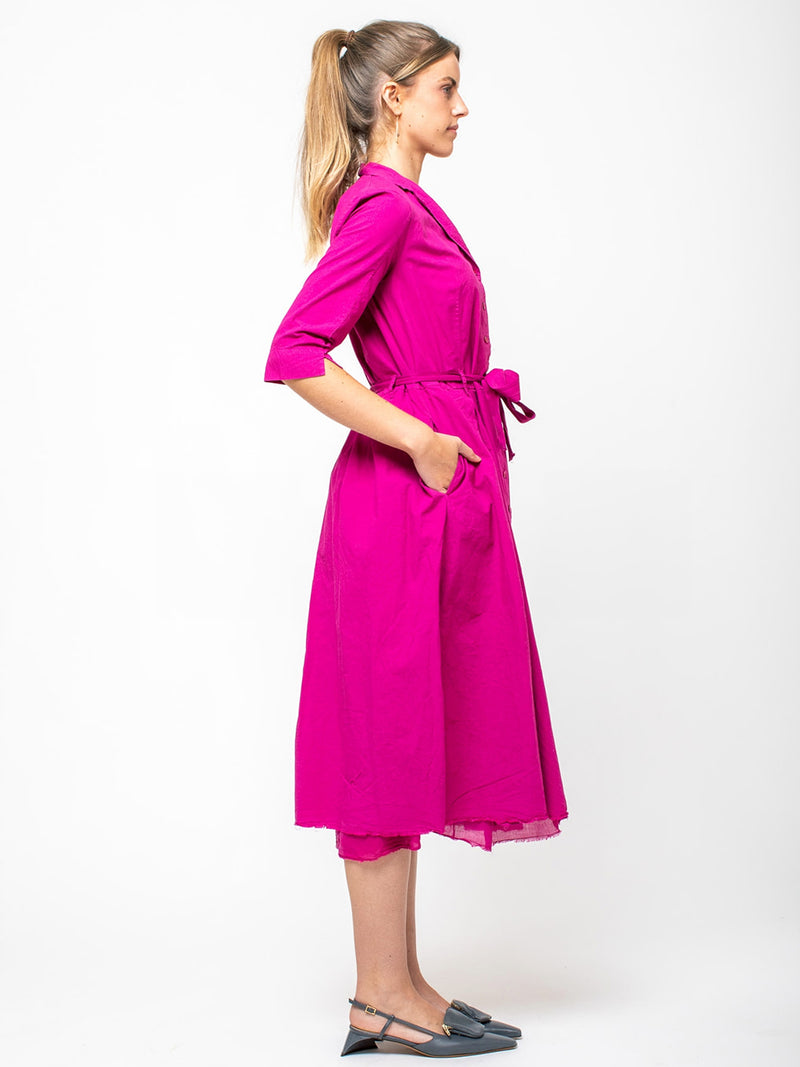 Hannoh Wessel - Doralice Shirt Dress - Fuchsia - Verdalina