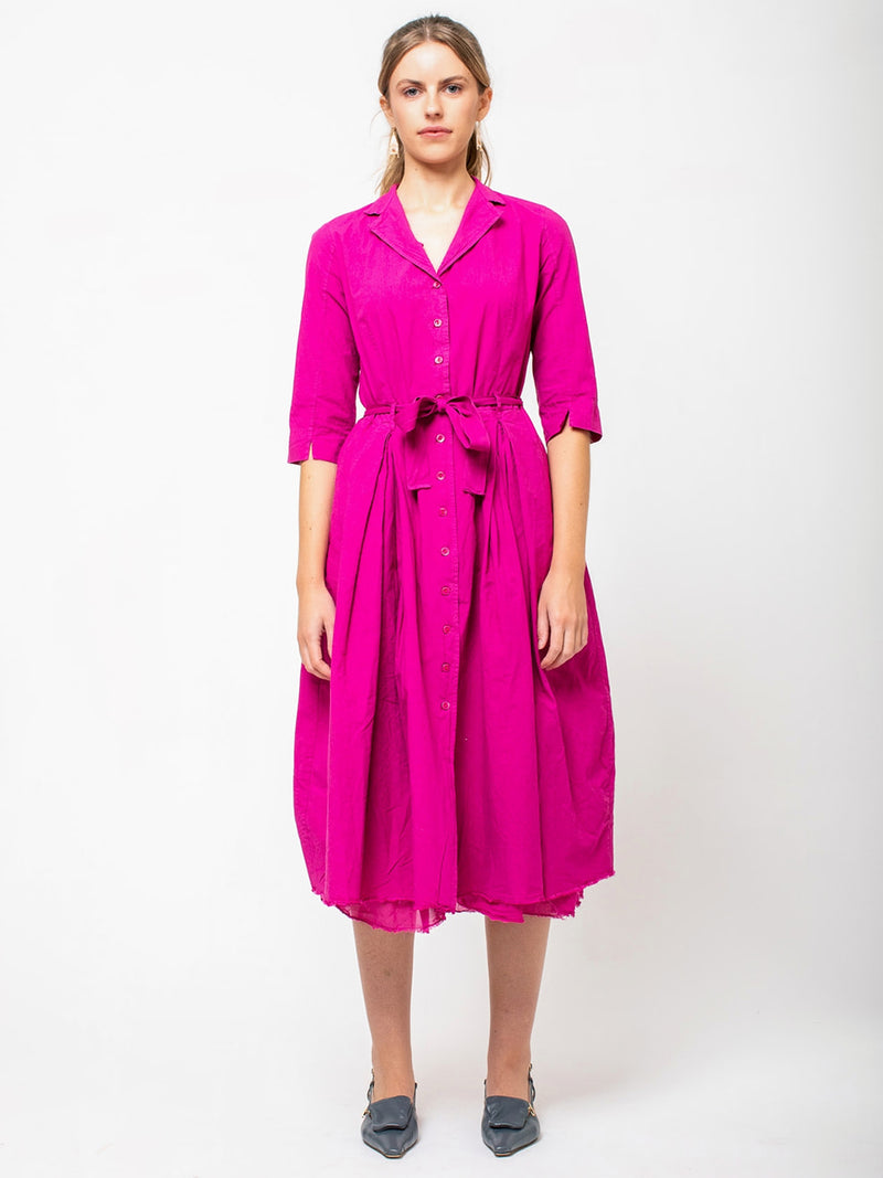 Hannoh Wessel - Doralice Shirt Dress - Fuchsia - Verdalina