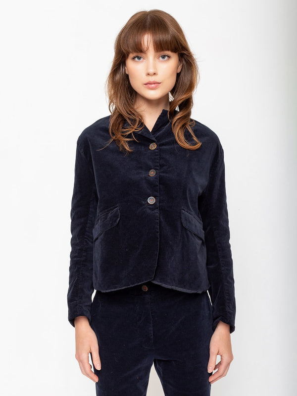 Hannoh Wessel - Jacket Viera - Navy Velvet - Verdalina