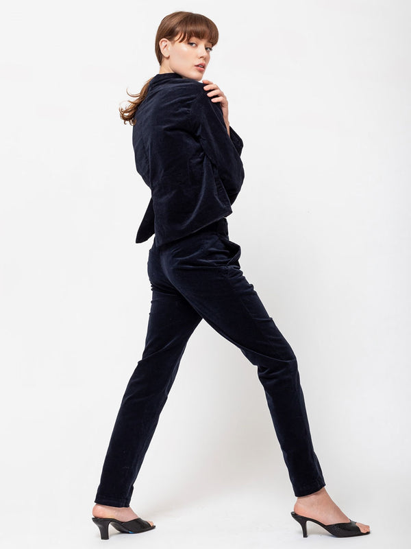 Hannoh Wessel - Pants Prospera - Navy Velvet - Verdalina