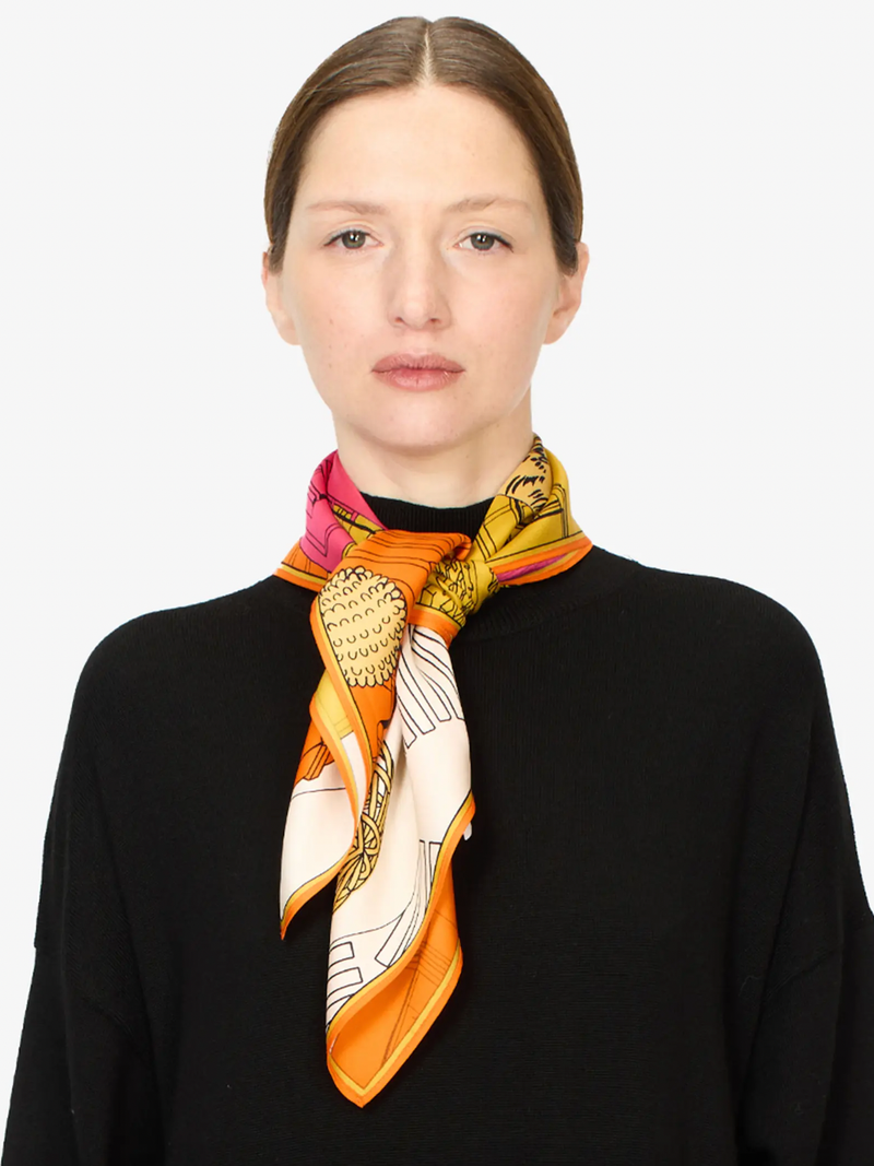 Inoui Editions - Tokyo Square Scarf - Fuchsia - Verdalina