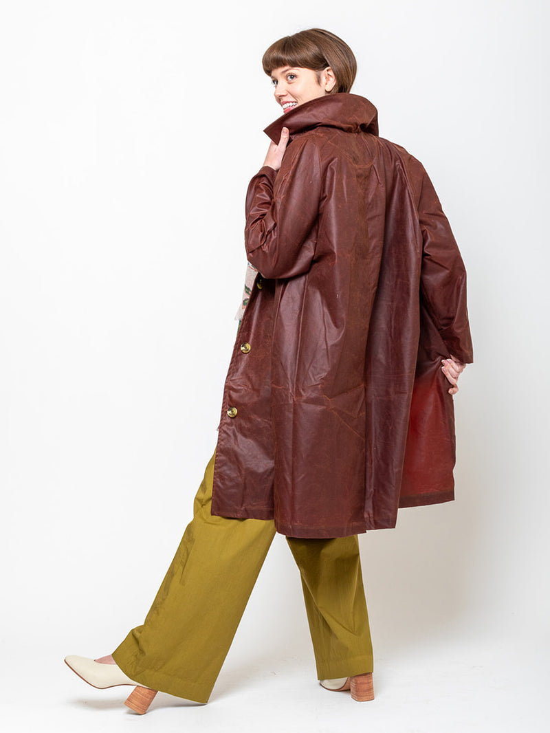 Kate Sheridan - Waxed Cotton Louis Coat - Verdalina