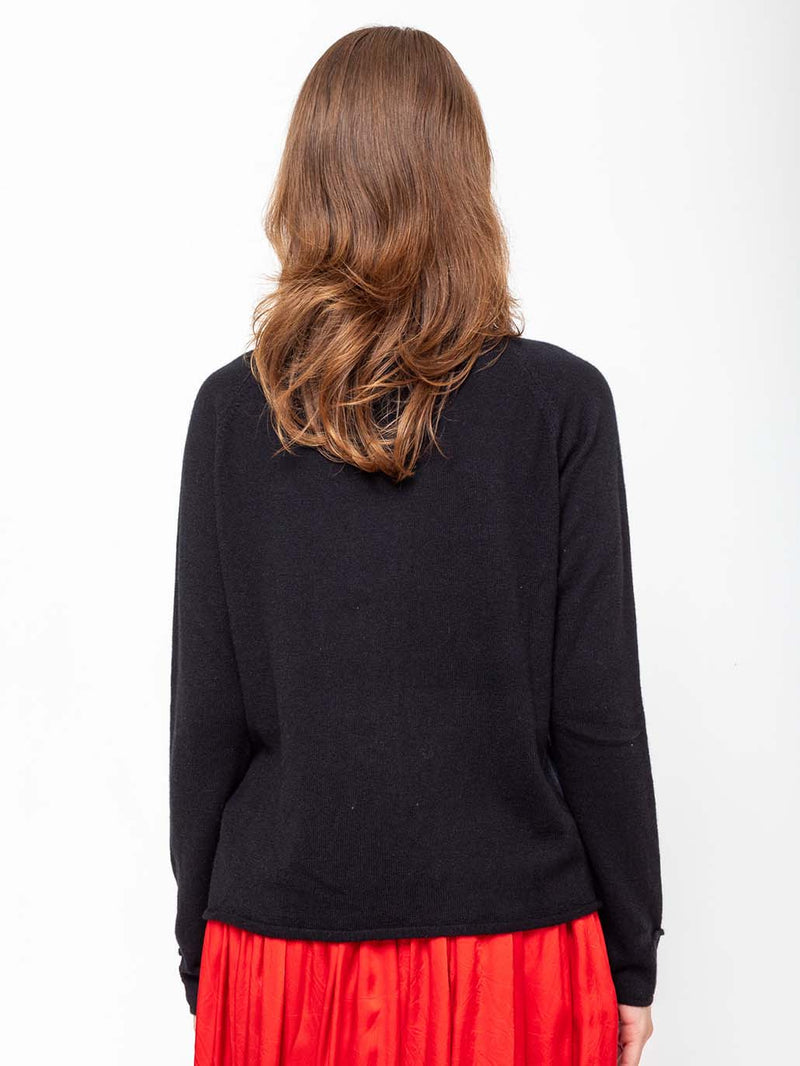 M J Watson - High Neck Pullover - Cashmere & Silk - Verdalina