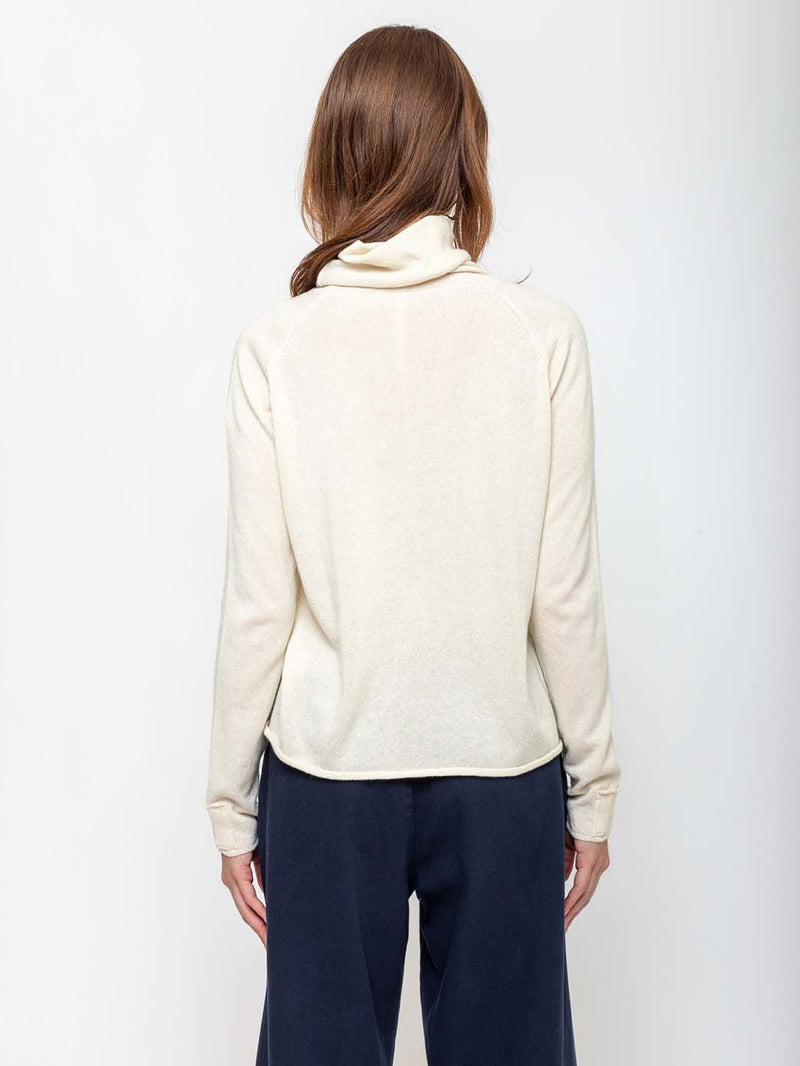 M J Watson - High Neck Pullover - Cashmere & Silk - Verdalina