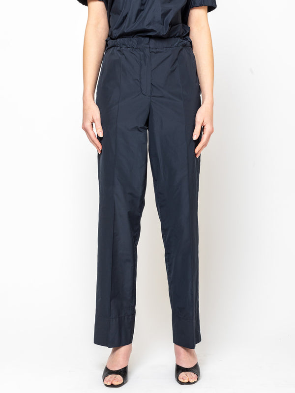 Odeeh - Ultra Light Taffeta Pants - Navy - Verdalina