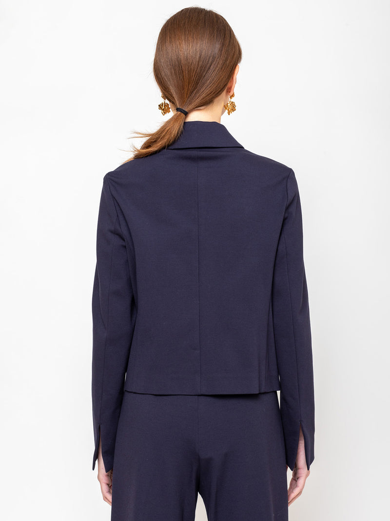 Odeeh - Ponti Knit Jacket - Midnight - Verdalina