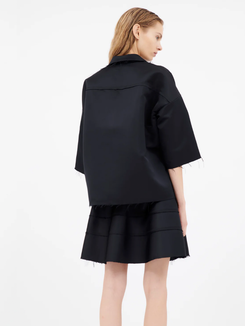 Odeeh - Satin Shirt - Midnight - Verdalina