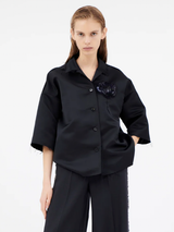 Odeeh - Satin Shirt - Midnight - Verdalina