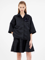 Odeeh - Satin Shirt - Midnight - Verdalina