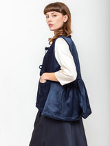 Sula - Body Warmer Top - Navy - Verdalina