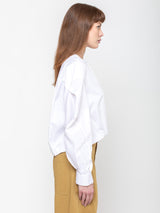 Tela - Ginseng Shirt - White - Verdalina