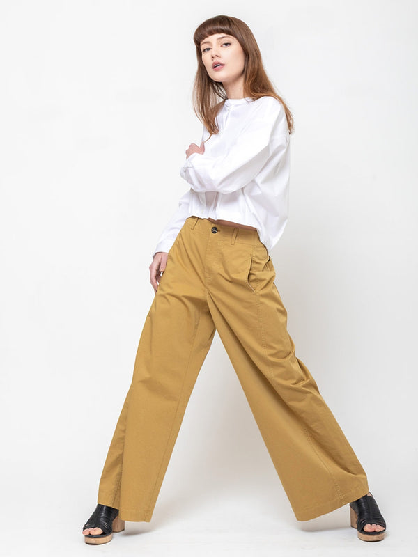 Tela - Vanda Trousers - Khaki - Verdalina